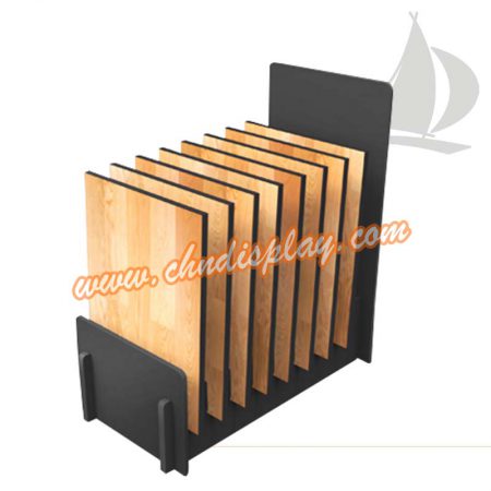 廠家批量銷售木地板多放式簡易樣品插架WD749