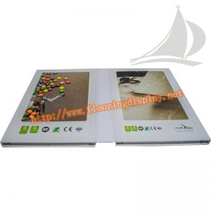 廠家定制不干膠設計多折頁型木地板展示樣品冊PY104