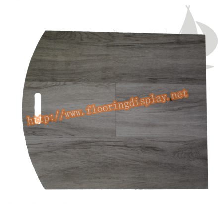 廠家定制烤漆單邊圓形型木地板樣品展示手提板PY247